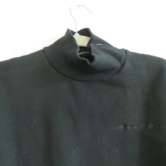 MANIERE DE VOIR Essential High Neck Sweater Jumper in Black Goth Vamp - Size XS - Picture 3 of 11